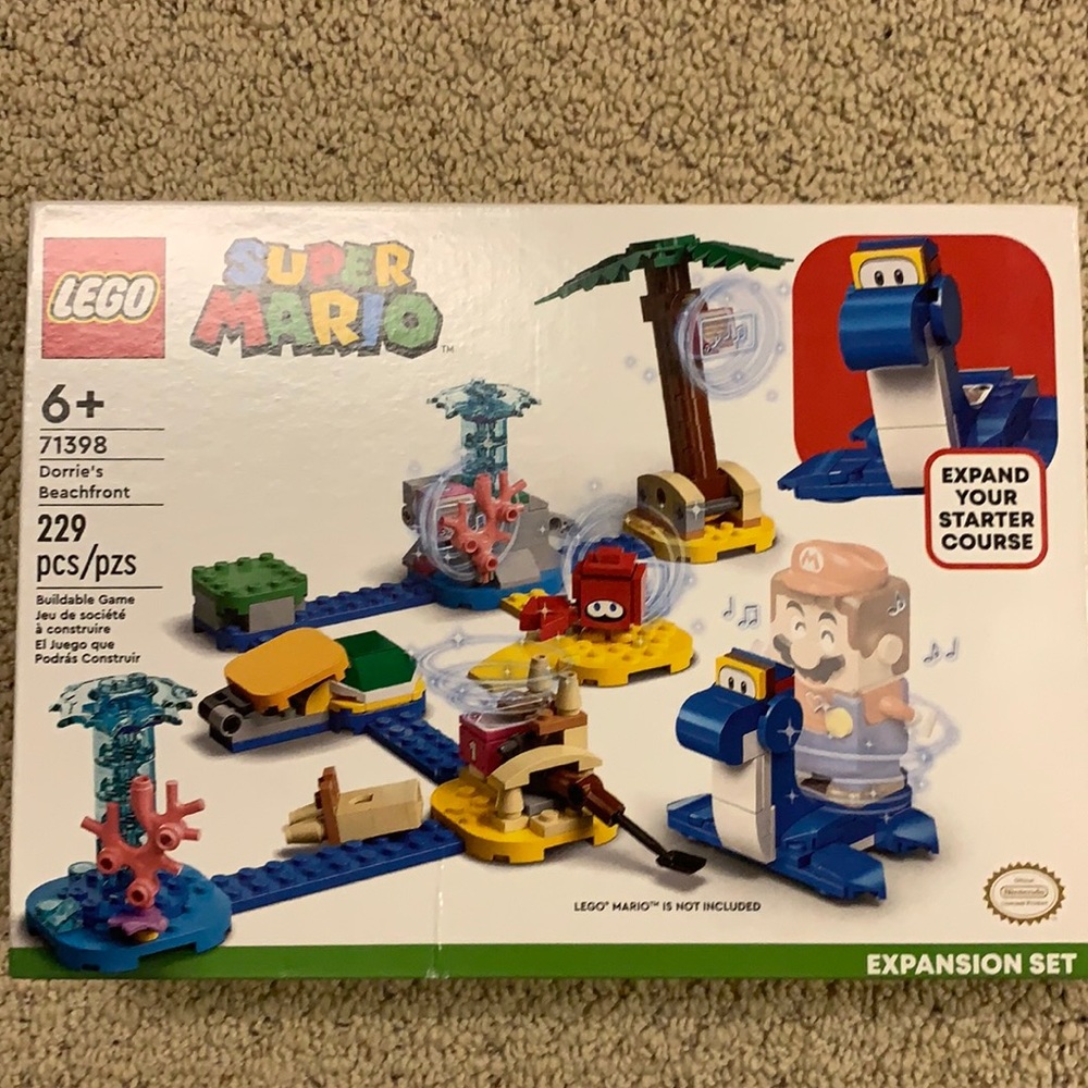 Lego Super Mario 71398 Dorrie’s Beachfront NWT